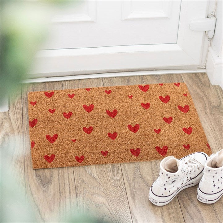 Red Heart Doormat – A Warm, Welcoming Touch for Your Home