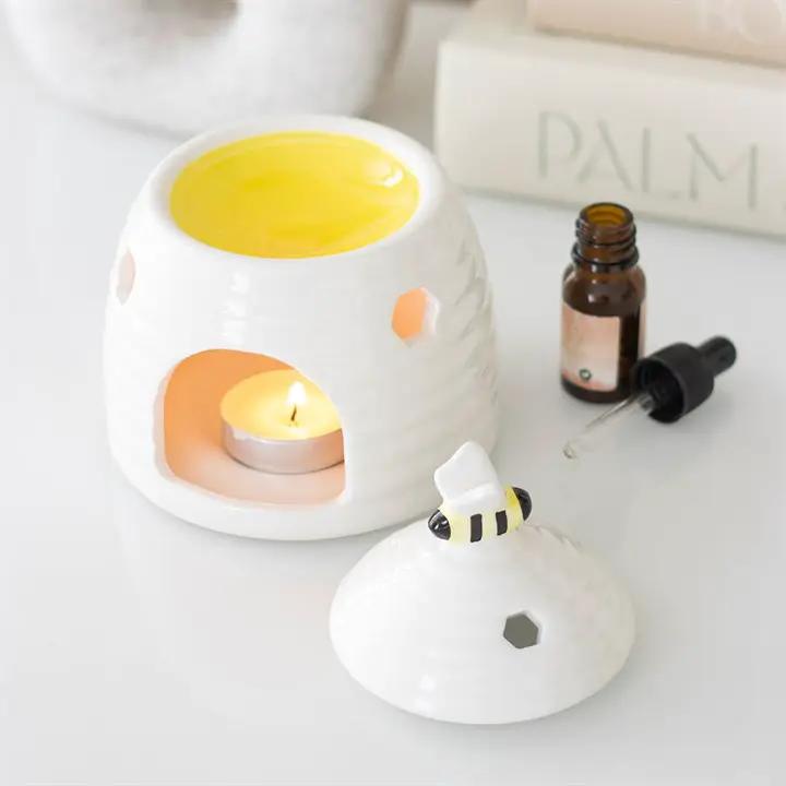 N/A White Beehive Oil Burner -