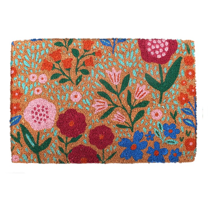 Brighten Your Home with Our Flower Market Doormat