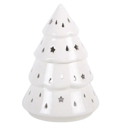 N/A White Winter Fir Tree Oil Burner -