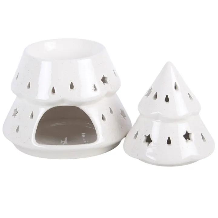 N/A White Winter Fir Tree Oil Burner -