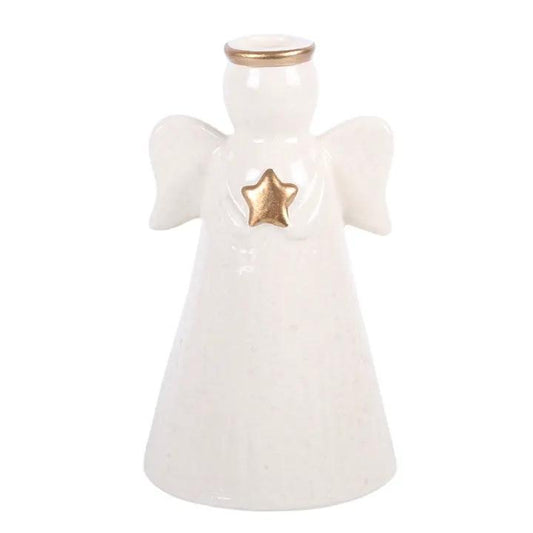 N/A Star Angel Taper Candle Holder -
