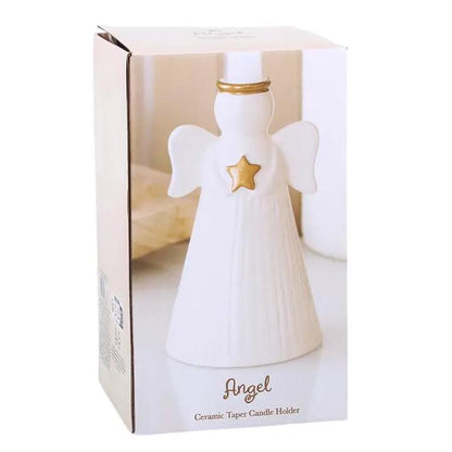 N/A Star Angel Taper Candle Holder -