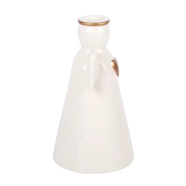 N/A Heart Angel Taper Candle Holder -