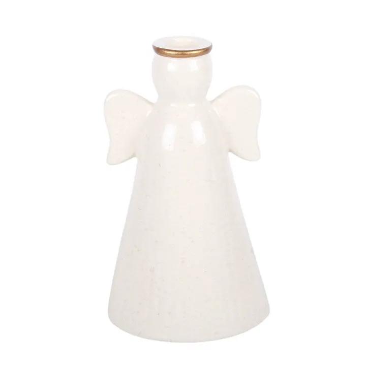 N/A Heart Angel Taper Candle Holder -