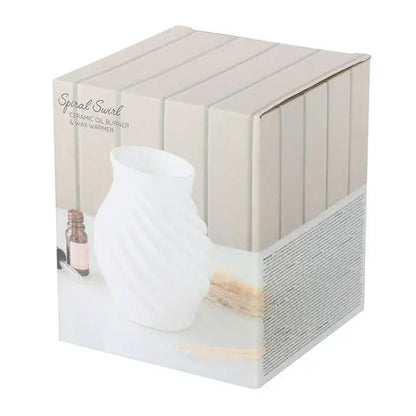 N/A Spiral Swirl Oil Burner and Wax Warmer -