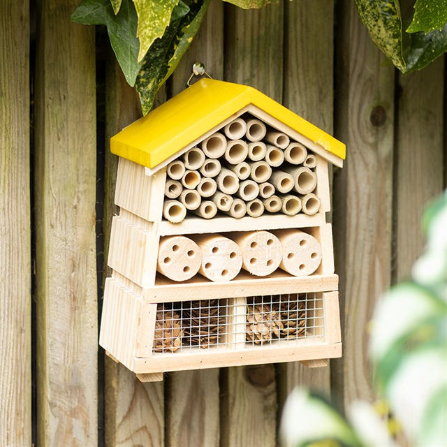 Wooden Beehive Insect House - A Cozy Haven for Beneficial Bees and Bugs