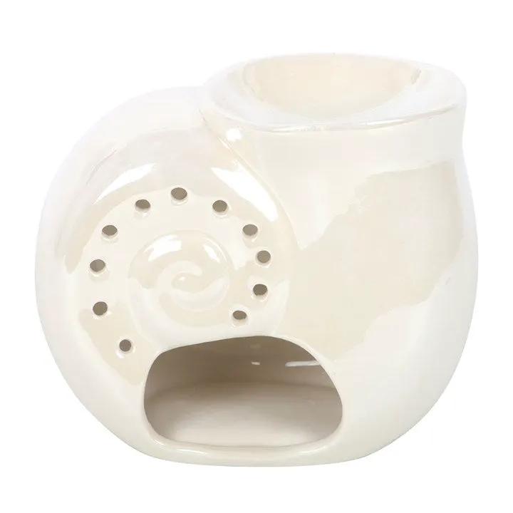 N/A Pearlescent Spiral Shell Oil Burner -