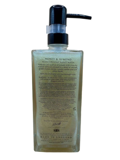 Pecksniff's Honey Almond Hand Wash 500ml - Nourishing Glass Cleanser - Everyday Bargainz