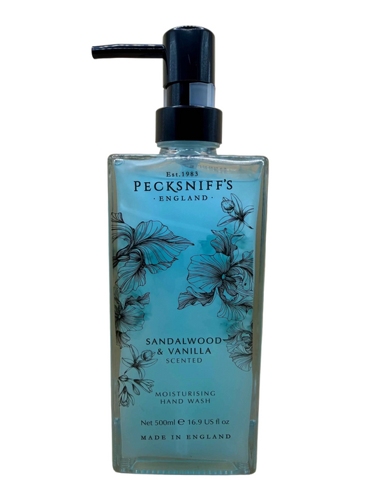 Pecksniff’s Sandalwood & Vanilla Glass Hand Wash 500ml