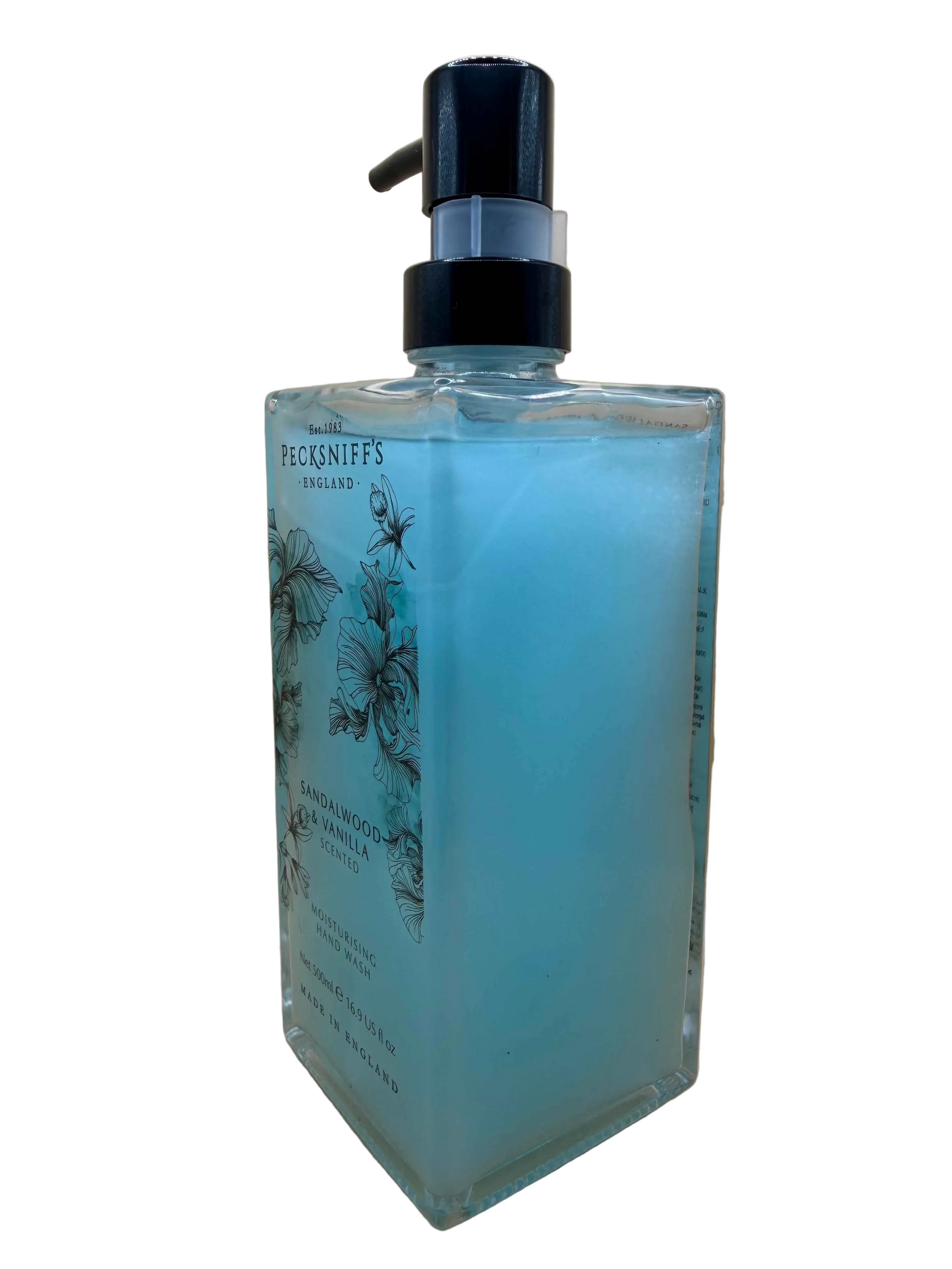 Pecksniff’s Sandalwood & Vanilla Glass Hand Wash 500ml