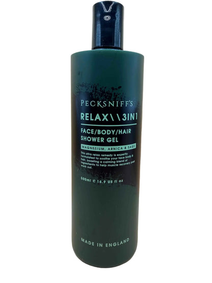 Pecksniffs Relax Shower Gel 3In1 500ml - Ultimate Refreshment for Your Skin - Everyday Bargainz