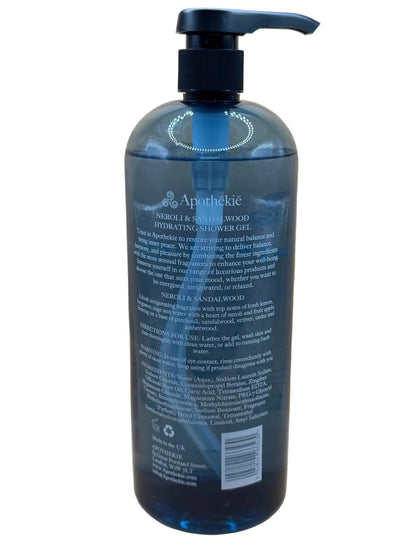 Apothekie Neroli Sandalwood Shower Gel 1000ml - Nourishing Cleanse for Radiant Skin - Everyday Bargainz
