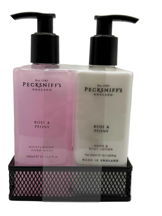 Pecksniffs Rose & Pony Hand Wash, Hand & Body Set 300ml Each