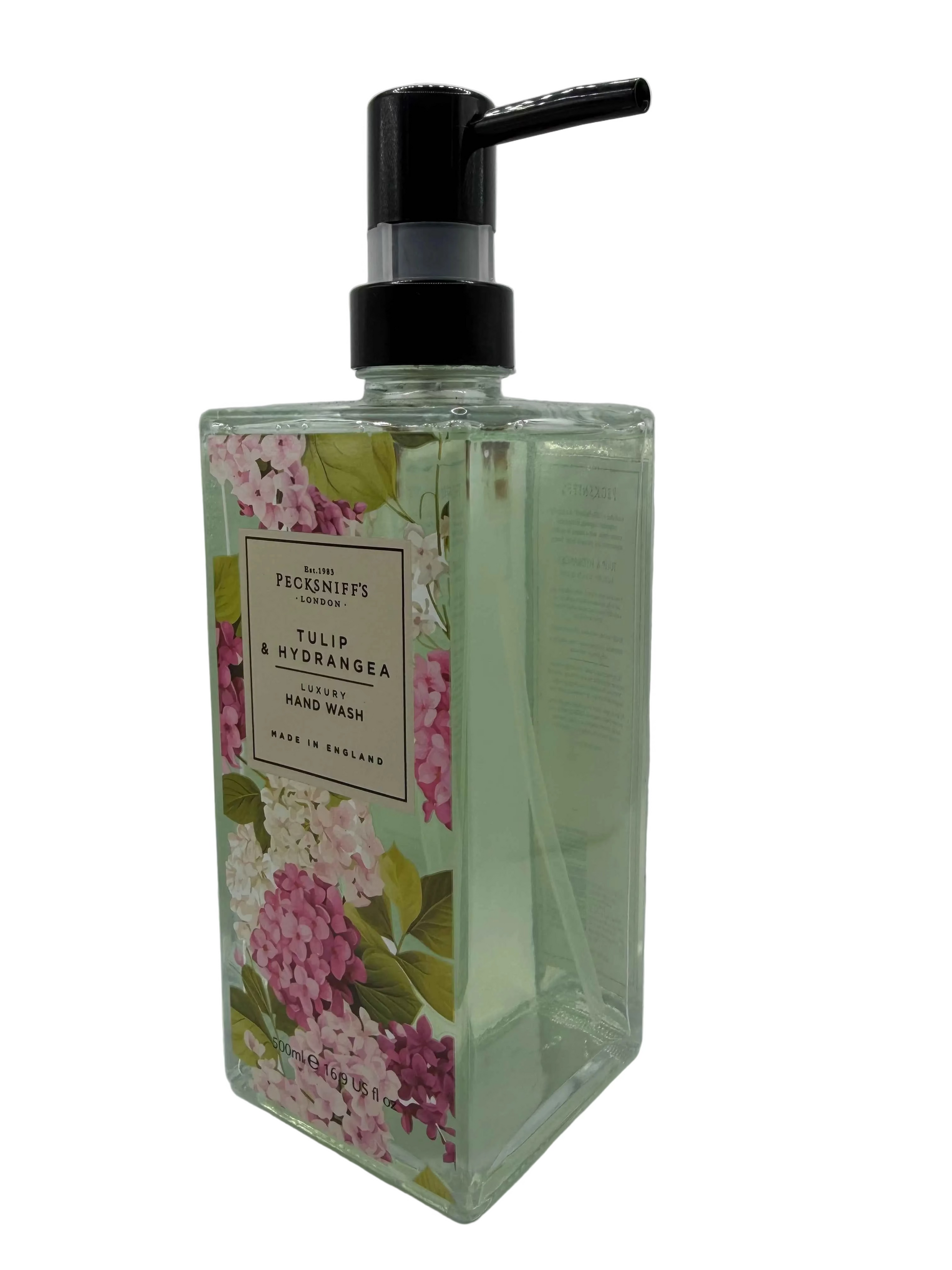 Pecksniff’s Tulip & Hydrangea Glass Hand Wash 500ml