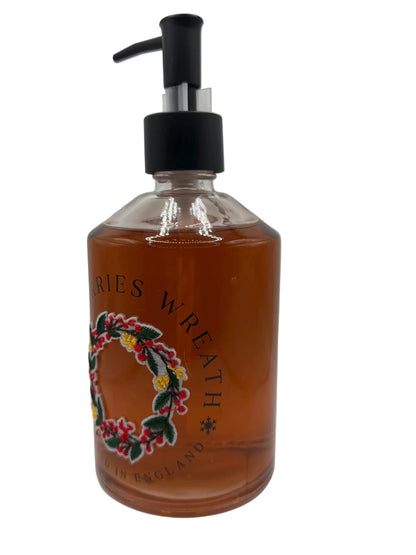 Asquith Somerset Red Berries Hand Wash in Festive Glass Bottle - 500ml - Everyday Bargainz