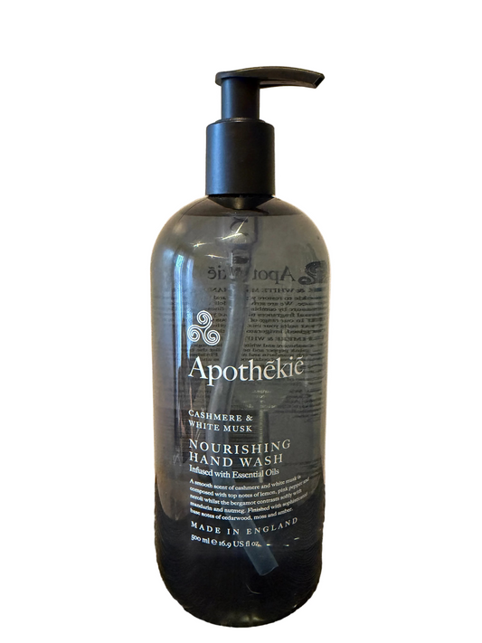 Apothekie Cashmere Hand Wash with White Mush - 500ml Soothing Formula