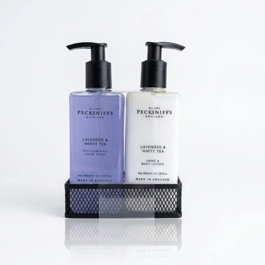 Pecksniff's Pecksniffs Lavender Hand Wash Set - 300ml Lavender & White Tea Hand & Body Wash - Body Wash Hand Wash And Lotion