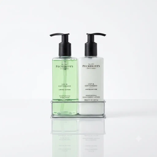 EverydayBargainz Pecksniffs Lily Cottonseed Hand Wash Set with Hand & Body Lotion 300ml Each - Liquid Hand Soap Hand Wash And Lotion
