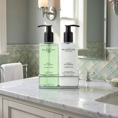 EverydayBargainz Pecksniffs Lily Cottonseed Hand Wash Set with Hand & Body Lotion 300ml Each - Liquid Hand Soap Hand Wash And Lotion