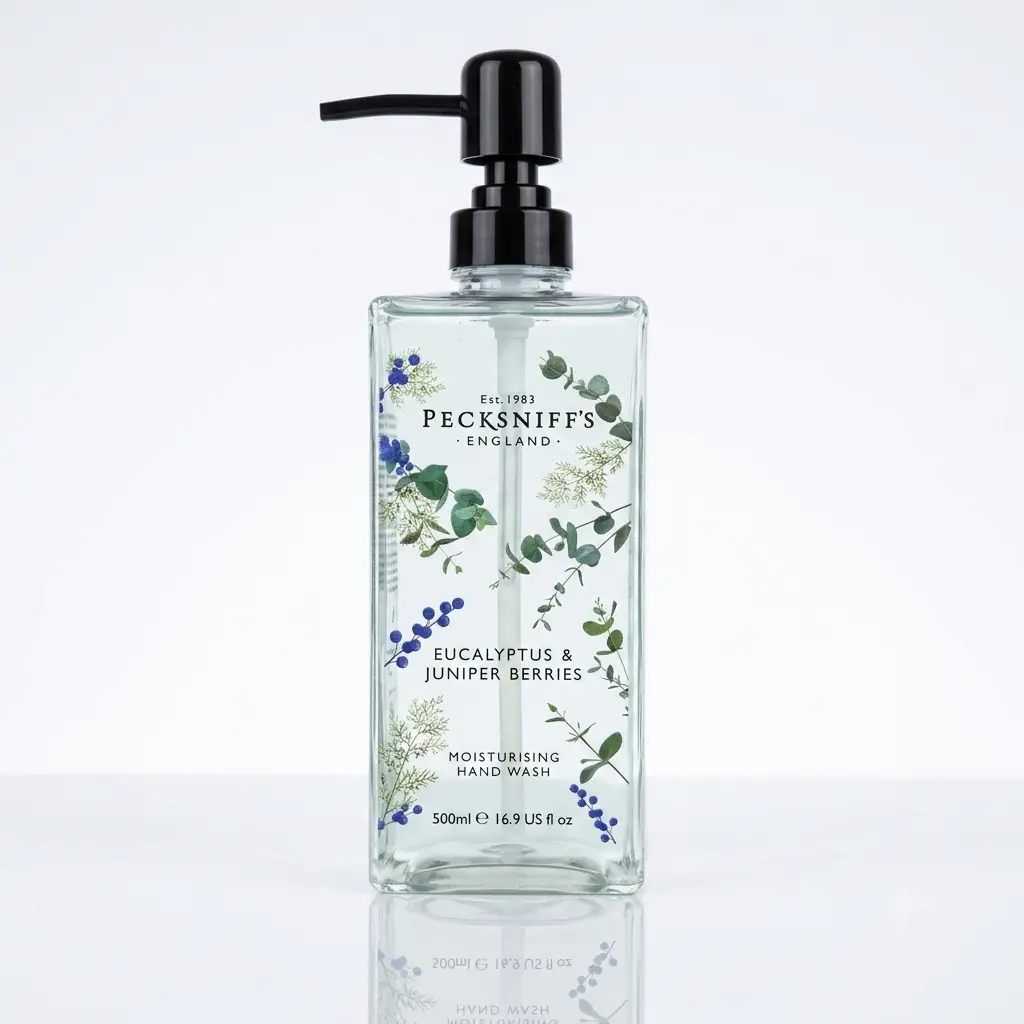 Pecksniff's Pecksniffs Eucalyptus Hand Wash with Juniper Berries – 500ml - Liquid Hand Soap Hand Wash