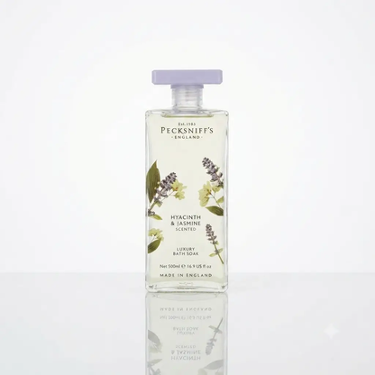 Pecksniff's Pecksniffs Bath Soak - Hyacinth & Jasmine 500ml Glass - Bath Additives
