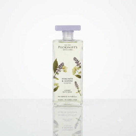 Pecksniff's Pecksniffs Bath Soak - Hyacinth & Jasmine 500ml Glass - Bath Additives
