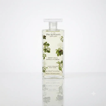 Pecksniff's Pecksniffs Bath Soak - Sweet Fig & Vanilla Flower 500ml Glass - Bath Salts & Soaks Bath Soak