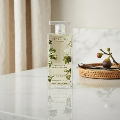 Pecksniff's Pecksniffs Bath Soak - Sweet Fig & Vanilla Flower 500ml Glass - Bath Salts & Soaks Bath Soak