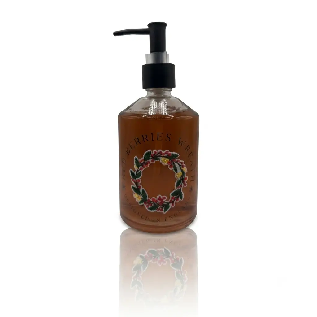 Asquith & Somerset Asquith & Somerset Spiced Gingerbread Hand Wash 500ml Glass Bottle for Festive Cheer - Sabão líquido para as mãos