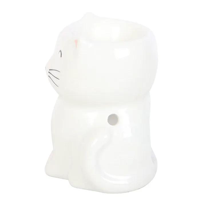 N/A White Happy Cat Oil Burner -