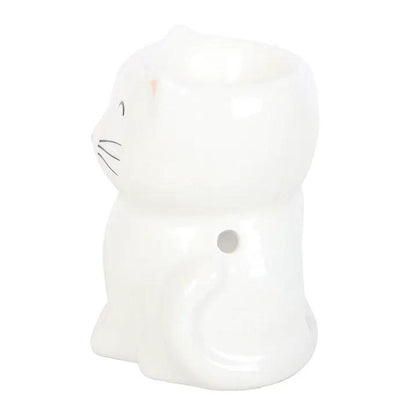 N/A White Happy Cat Oil Burner -