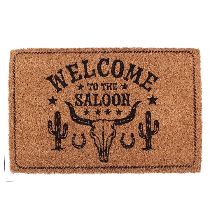 Rustic Charm Awaits: Welcome to the Saloon Doormat