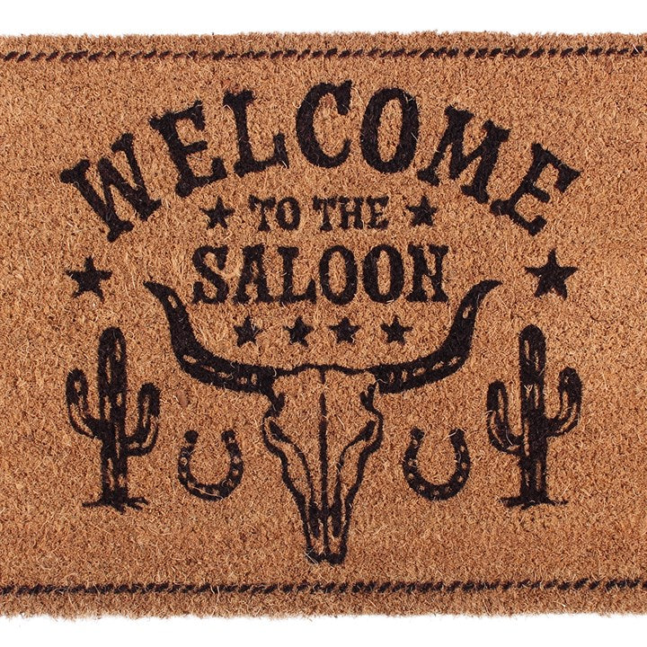 Rustic Charm Awaits: Welcome to the Saloon Doormat