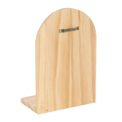 N/A Natural Luna Moth Wooden Incense Holder Shelf -