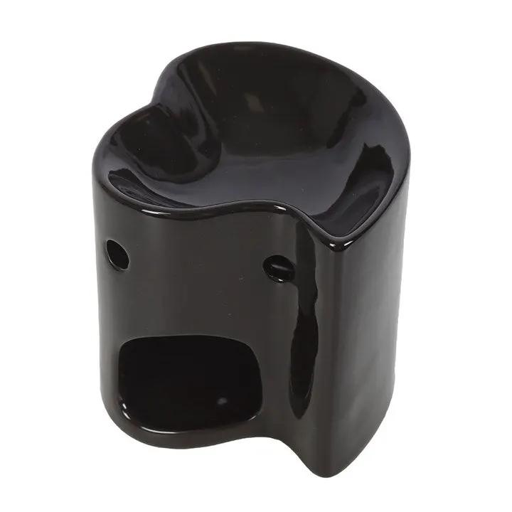 N/A Black Heart Oil Burner and Wax Warmer -
