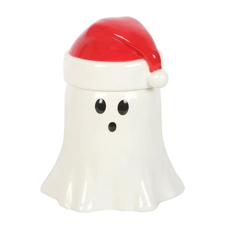 N/A Ghost with Santa Hat Oil Burner and Wax Warmer -