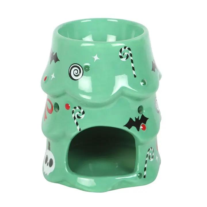 N/A Creepy Christmas Tree Oil Burner and Wax Warmer -