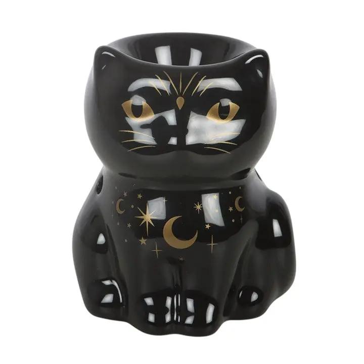 N/A Black Cat Magick Oil Burner -