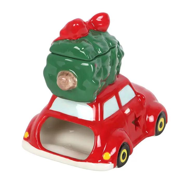 N/A Nostalgic Car with Christmas Tree Ceramic Oil Burner -