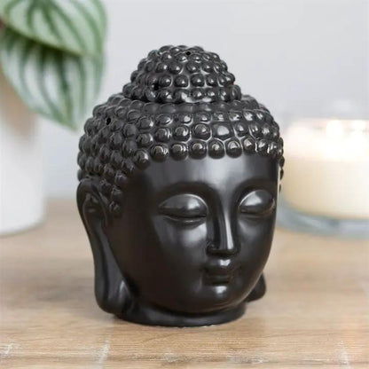 N/A Black Buddha Head Oil Burner -