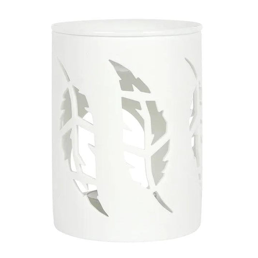 N/A White Feather Cut Out Oil Burner -