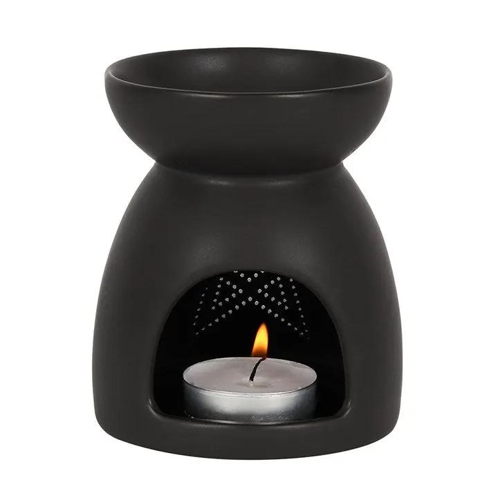 N/A Black Pentagram Cut Out Oil Burner -