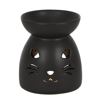 N/A Black Cat Cut Out Oil Burner and Wax Warmer -