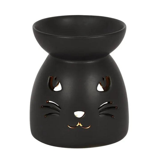 N/A Black Cat Cut Out Oil Burner and Wax Warmer -