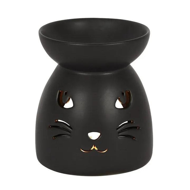 N/A Black Cat Cut Out Oil Burner and Wax Warmer -