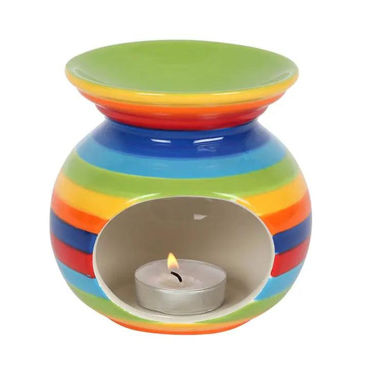 N/A Rainbow Stripe Oil Burner -