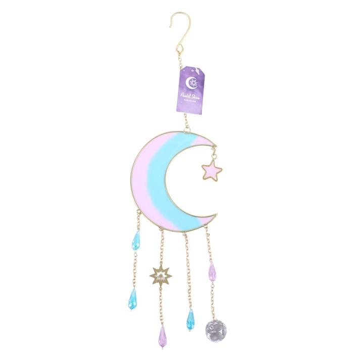 Enhance Your Space with the Iridescent Crescent Moon Suncatcher