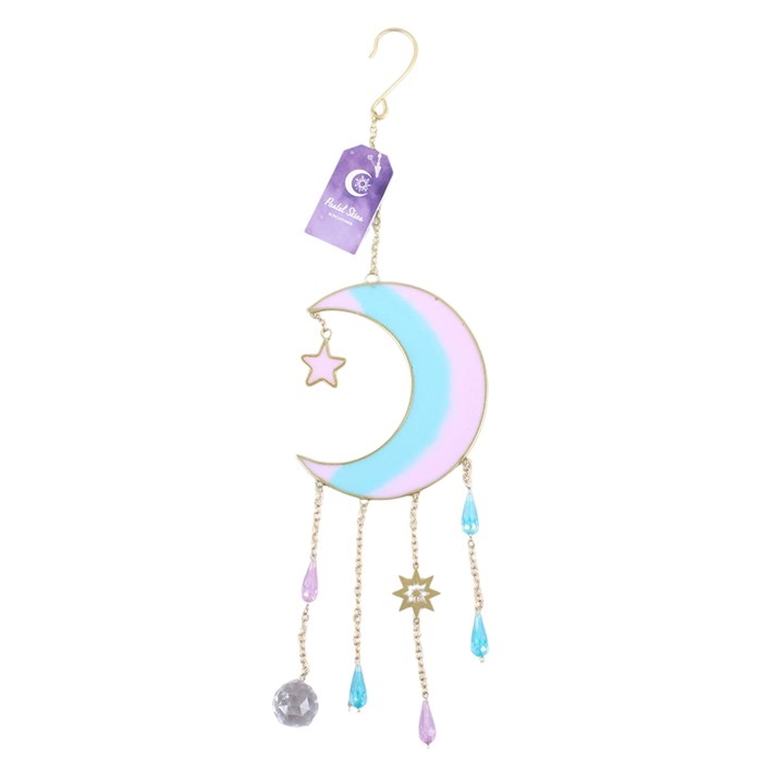 Enhance Your Space with the Iridescent Crescent Moon Suncatcher