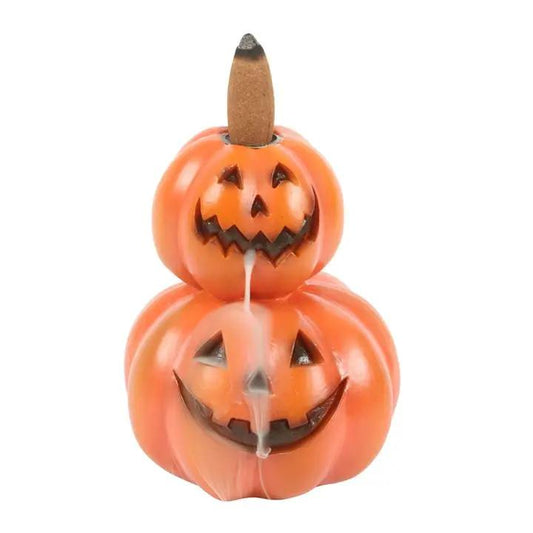 N/A Stacked Pumpkins Backflow Incense Burner -